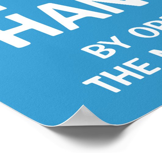 Was uw handtekeningen poster (Hoek)