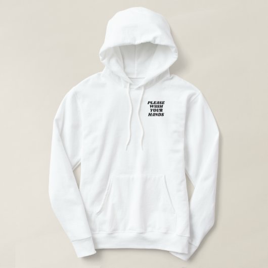 Was uw handzakplaatsing alstublieft hoodie (Design voorkant)
