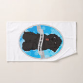 Was uw poten zwart salon drool handdoek (Handdoek)