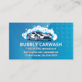 Was van auto's | Automatische reiniging Visitekaartje (Voorkant)