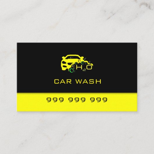 Was van auto's visitekaartje (Voorkant)
