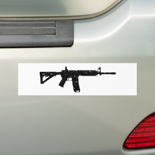 Was versleten AR15 Bumpersticker (Op auto)