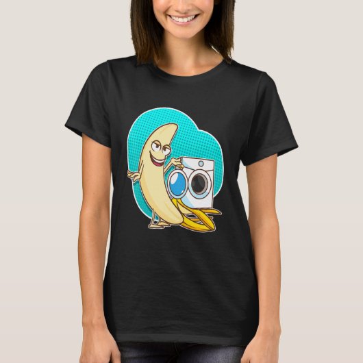 Was wasdag gepelde bananen t-shirt (Voorkant)