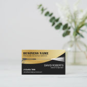 Was wasdruk zwart en Gold reiniging Visitekaartje (Staand voorkant)