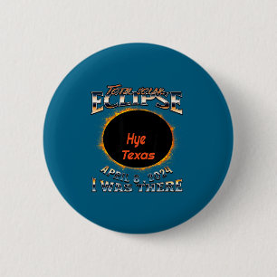 Was Zonsverduistering Hye Texas Daar Ronde Button 5,7 Cm