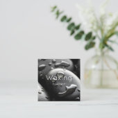 Was zwart vierkante visitekaartje (Staand voorkant)