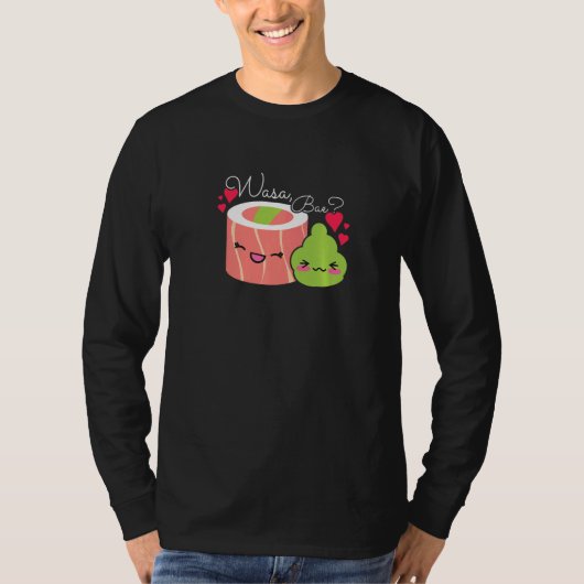 Wasa Bae Sushi en Wasabi T-shirt (Voorkant)