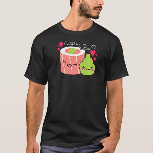 Wasa Bae Sushi en Wasabi T-shirt (Voorkant)
