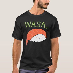 Wasa Bae Wasabi Sushi Matching Paar Bruiloft Anni T-shirt