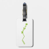 Wasabi Allyl Isothiocyanaat Moleculaire formule Bagagelabel (Achterkant verticaal)