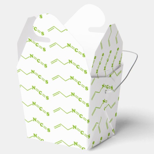 Wasabi Allyl Isothiocyanaat Moleculaire formule Bedankdoosjes (Geopend)