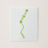Wasabi Allyl Isothiocyanaat Moleculaire formule Legpuzzel (Verticaal)