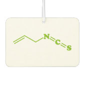 Wasabi Allyl Isothiocyanaat Moleculaire formule Luchtverfrisser (Voorkant)