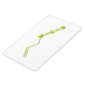 Wasabi Allyl Isothiocyanaat Moleculaire formule Magneet (Linkerzijde)