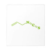 Wasabi Allyl Isothiocyanaat Moleculaire formule Notitieblok (Voorkant)
