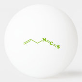 Wasabi Allyl Isothiocyanaat Moleculaire formule Pingpongbal (Voorkant)
