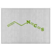 Wasabi Allyl Isothiocyanaat Moleculaire formule Snijplank (Voorkant)