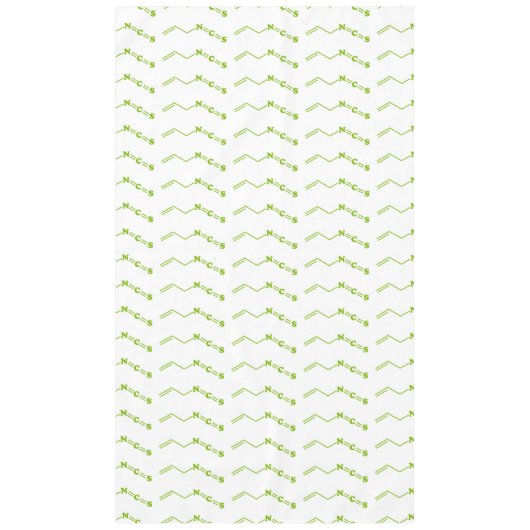 Wasabi Allyl Isothiocyanaat Moleculaire formule Tafelkleed (Voorkant)