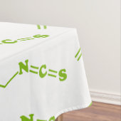 Wasabi Allyl Isothiocyanaat Moleculaire formule Tafelkleed (Voorbeeld)