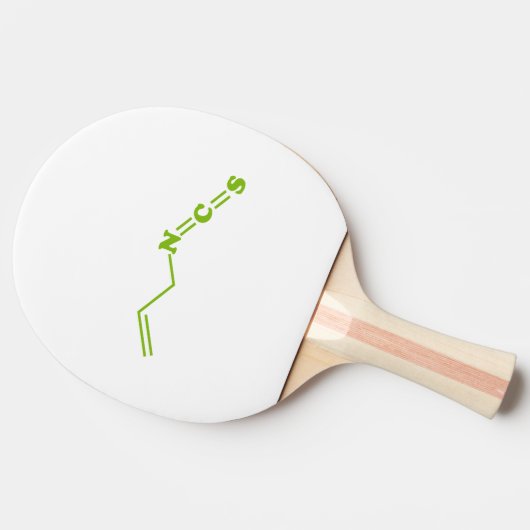 Wasabi Allyl Isothiocyanaat Moleculaire formule Tafeltennisbatje (Zijkant)