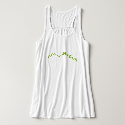 Wasabi Allyl Isothiocyanaat Moleculaire formule Tanktop (Design voorkant)