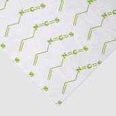 Wasabi Allyl Isothiocyanaat Moleculaire formule Tissuepapier (Detail)