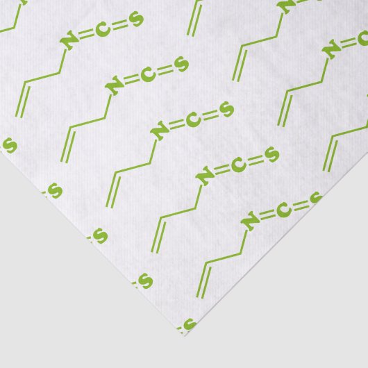 Wasabi Allyl Isothiocyanaat Moleculaire formule Tissuepapier (Detail)
