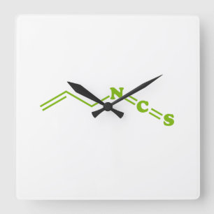 Wasabi Allyl Isothiocyanaat Moleculaire formule Vierkante Klok