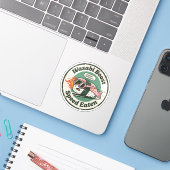 Wasabi Boost Snelheid Gegeten Racing Sushi Sticker (Laptop met iPhone)