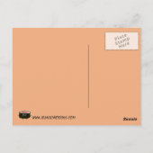 Wasabi en de Gember gaan samen - Ontwerp Kawaii Briefkaart (Achterkant)