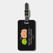 Wasabi en Gember Samen Voor Altijd Bagagelabel (Voorkant verticaal)