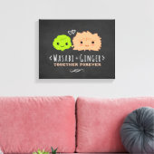 Wasabi en Gember Samen Voor Altijd Canvas Afdruk (Insitu (Woonkamer))