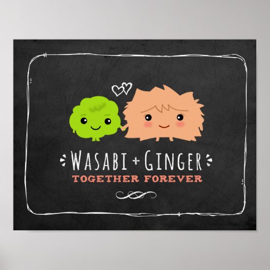 Wasabi en Gember Samen Voor Altijd Poster (Voorkant)