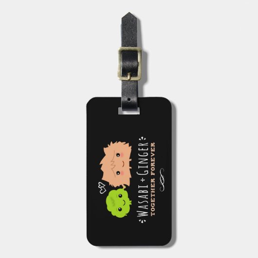 Wasabi en Ginger Samen Forever Bagagelabel (Voorkant verticaal)
