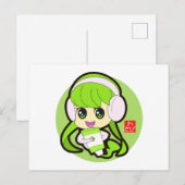 Wasabi Girl Briefkaart (Voorkant / Achterkant)