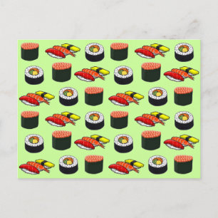 Wasabi Green Sushi Briefkaart