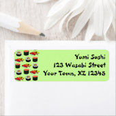 Wasabi Green Sushi Etiket (Insitu)