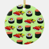 Wasabi Green Sushi Keramisch Ornament (Voorkant)