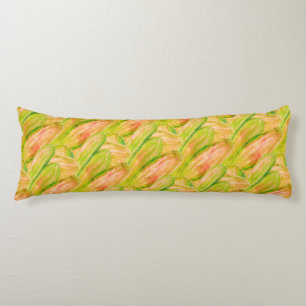 Wasabi Groen Aardse Kunst Abstract Bloemmotief Lichaamskussen