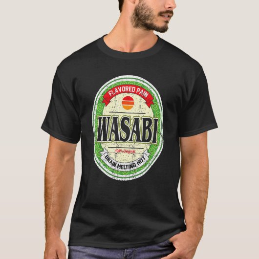 Wasabi Japanese Sushi Condiment Halloween Costume T-shirt (Voorkant)