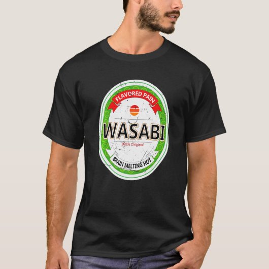 Wasabi Japanese Sushi Condiment Halloween Costume T-shirt (Voorkant)
