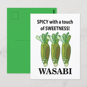 Wasabi Pittig Met Een Toets Van Zoetheid Wasabi Briefkaart