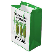 Wasabi pittig met een vleugje zoetheid Wasabi Medium Cadeauzakje (Voorkant Gekanteld)