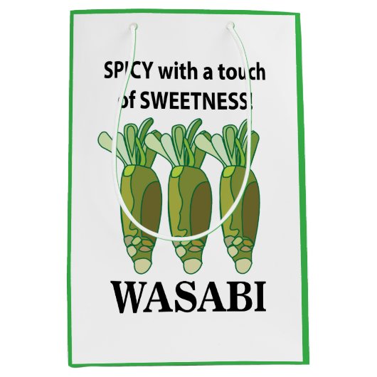 Wasabi pittig met een vleugje zoetheid Wasabi Medium Cadeauzakje (Voorkant)