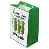 Wasabi pittig met een vleugje zoetheid Wasabi Medium Cadeauzakje (Achterkant Gekanteld)