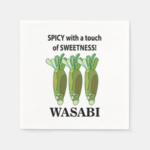 Wasabi pittig met een vleugje zoetheid Wasabi Servet