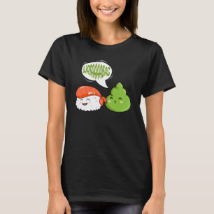 Wasabi Salmon Sushi Japans mierikswortel T-shirt