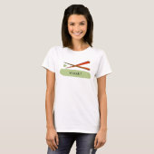 WASABI Sushi Chopsticks Japanese Foodie T-shirt (Voorkant volledig)