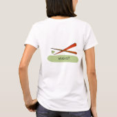 WASABI Sushi Chopsticks Japanese Foodie T-shirt (Achterkant)