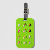 Wasabi sushi Japans schattig voedsel Bagagelabel (Voorkant (verticaal))